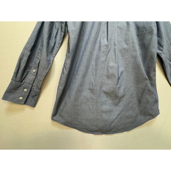 J. Crew Chambray Tunic Shirt Womens Small Blue Long Sleeve Button Front Casual - Picture 10 of 12